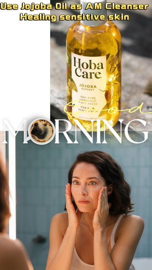 Why I use jojoba oil as my cleanser in the morning, it helps so much with my sensitive skin.