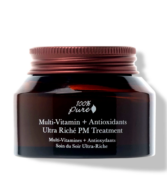 100% Pure: Multi-Vitamin + Antioxidants Ultra Riché PM Treatment