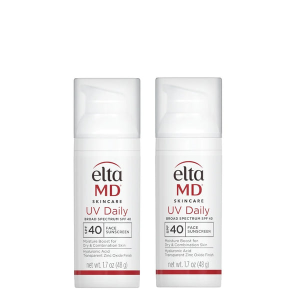 EltaMD UV Daily SPF 40 Face Sunscreen Moisturizer 1.7 oz Pack of 2