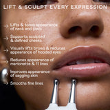 NuFace TRINITY+ COMPLETE SET Pro-Longevity Microcurrent Facial Lifting Device Gelmersea Enzyme Peeling Gel