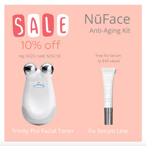 NuFace Trinity Pro Facial Toning Device + Free Fix Line Serum