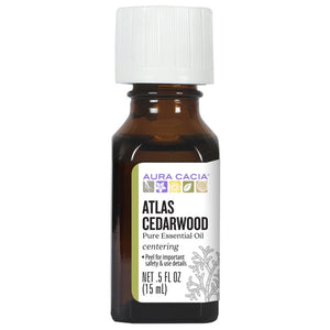Aura Cacia Atlas Cedarwood Essential Oil 0.5 fl. oz.
