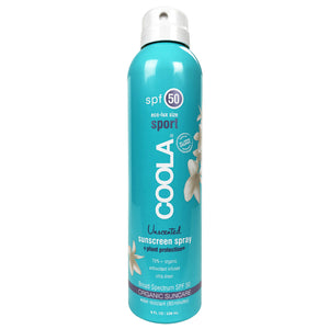 Coola exo lux sport Organic Sunscreen Spray Unscented SPF50 8fl oz